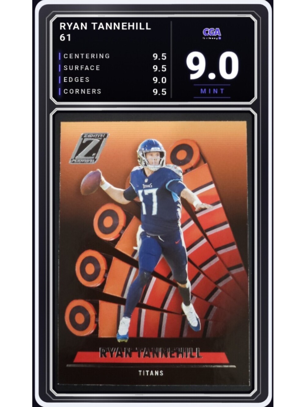 2022 Panini Zenith #61 Ryan Tannehill Tennessee Titans - CGA 9.0 Digital Grade
